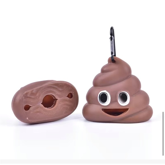 NEW Poop Emoji Waste Bag Dispenser - Picture 2 of 6